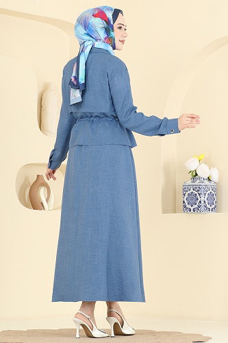 moda selvim Combined 24040UKB139 Indigo - Thumbnail