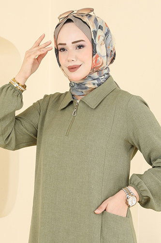 moda selvim Combined 24042UKB139 Almond Green - Thumbnail