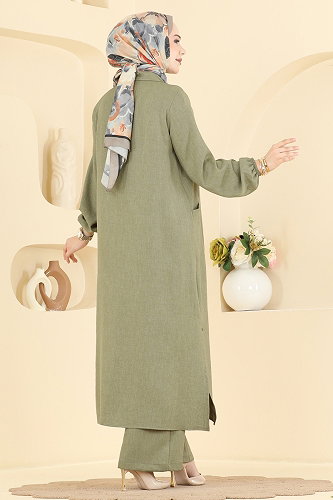 moda selvim Combined 24042UKB139 Almond Green - Thumbnail