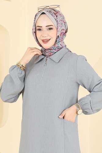 moda selvim طقم رمادي 24042UKB139 - Thumbnail