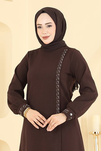 moda selvim Combined 24043UKB139 Bitter Brown - Thumbnail