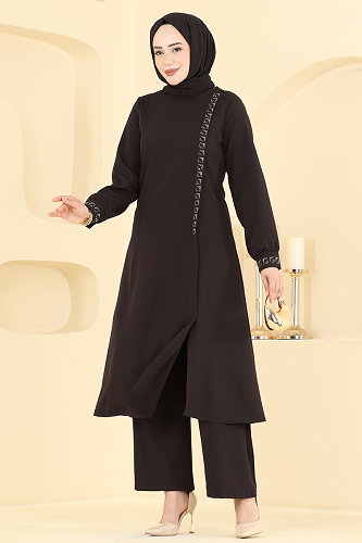 moda selvim Combined 24043UKB139 Dark Brown - Thumbnail