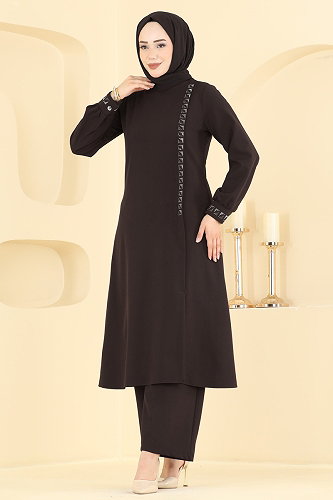 moda selvim Combined 24043UKB139 Dark Brown - Thumbnail