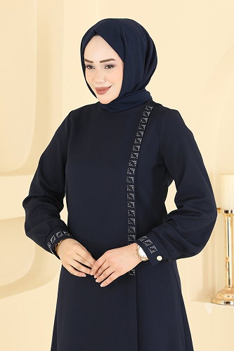moda selvim Combined 24043UKB139 Dark Navy Blue - Thumbnail