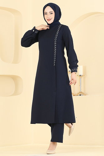 moda selvim Combined 24043UKB139 Dark Navy Blue - Thumbnail