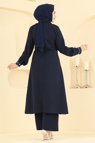 moda selvim Combined 24043UKB139 Dark Navy Blue - Thumbnail