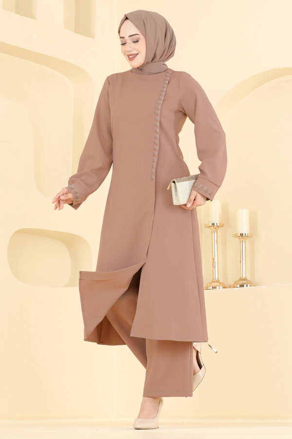 Modaselvim Hijab Combinations Combined 24043UKB139 Dark Vision