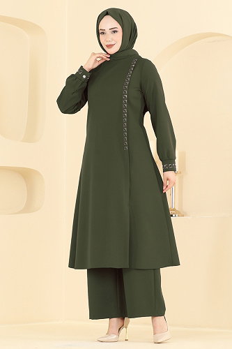 moda selvim Combined 24043UKB139 Khaki - Thumbnail