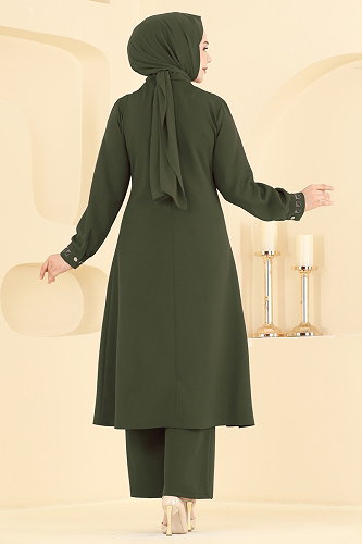 moda selvim Combined 24043UKB139 Khaki - Thumbnail