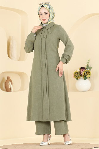 moda selvim Combined 24044UKB139 Almond Green - Thumbnail