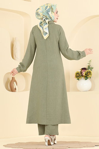 moda selvim Combined 24044UKB139 Almond Green - Thumbnail