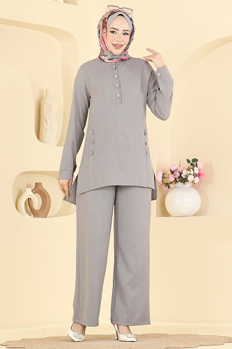 moda selvim Combined 24049UKB139 Gray - Thumbnail