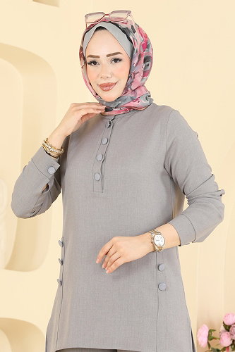 moda selvim Combined 24049UKB139 Gray - Thumbnail