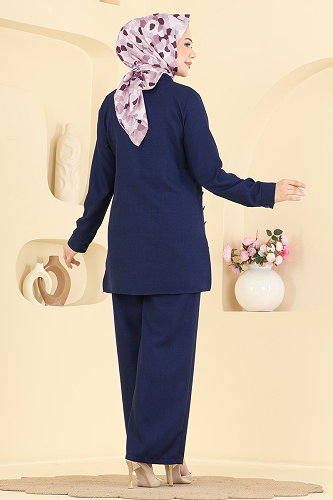 moda selvim Combined 24049UKB139 Light Navy Blue - Thumbnail