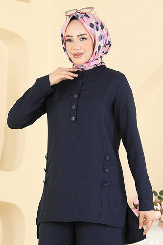 moda selvim Combined 24049UKB139 Navy Blue - Thumbnail