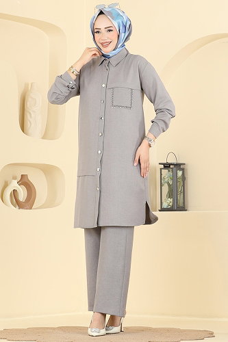 moda selvim Combined 24050UKB139 Gray - Thumbnail