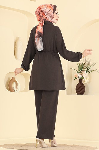 moda selvim Combined 24053UKB139 Bitter Brown - Thumbnail