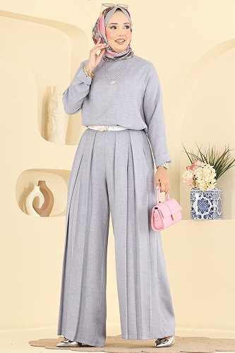 moda selvim Combined 24054UKBK1160 Gray - Thumbnail
