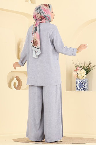 moda selvim Combined 24054UKBK1160 Gray - Thumbnail