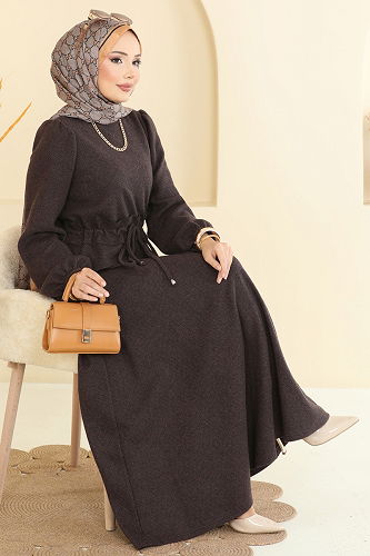 moda selvim طقم بني 24080UKBK1160 - Thumbnail