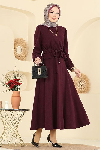 moda selvim طقم خمري 24080UKBK1160 - Thumbnail