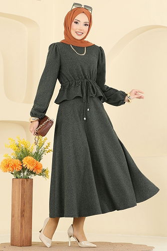 moda selvim طقم اخضر عفني 24080UKBK1160 - Thumbnail