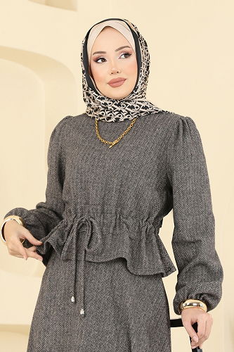 moda selvim طقم بيج 24080UKBK1160 - Thumbnail