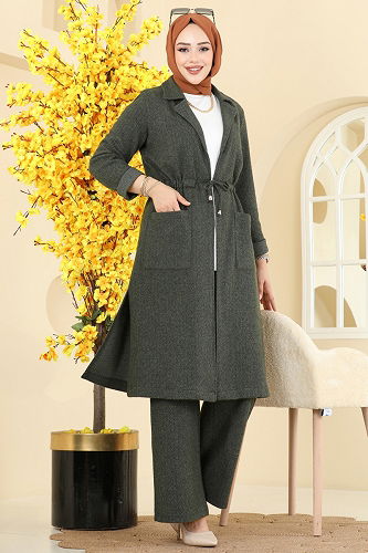 moda selvim Combined 24081UKBK1160 Khaki - Thumbnail