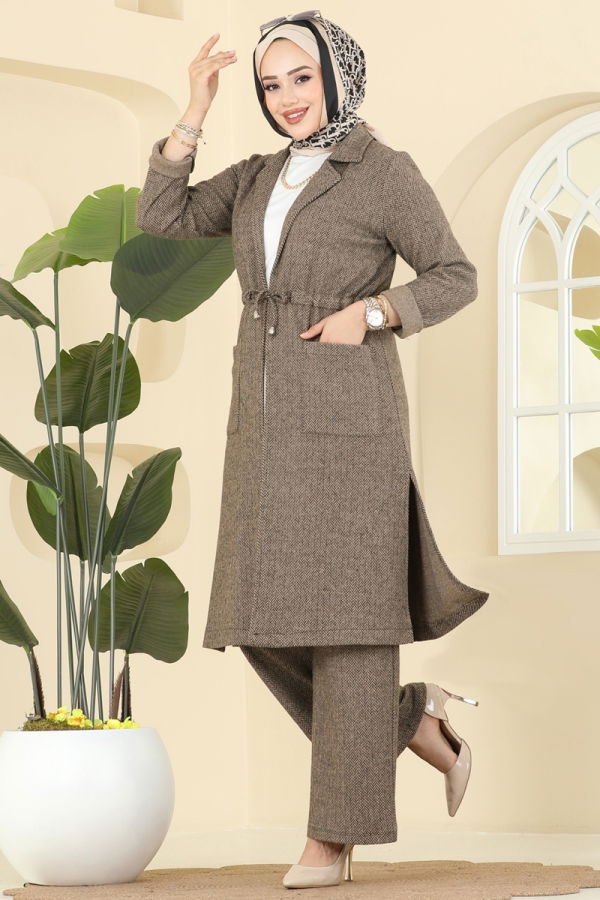 Modaselvim الاطقم طقم بيج 24081UKBK1160