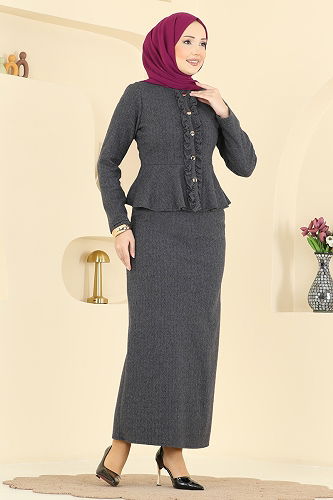 moda selvim Combined 24093UKBK1160 Anthracite - Thumbnail