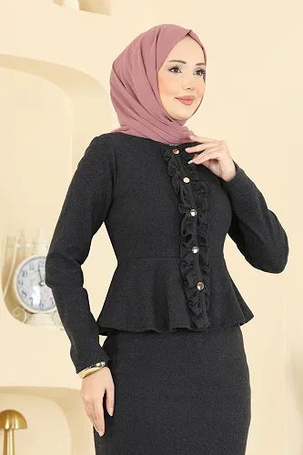 moda selvim Combined 24093UKBK1160 Black - Thumbnail