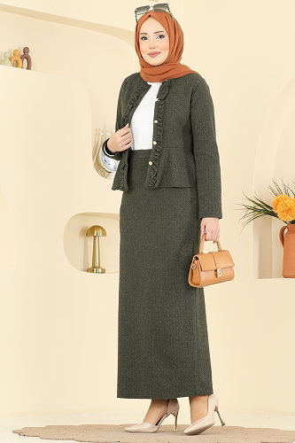 moda selvim Combined 24093UKBK1160 Khaki - Thumbnail