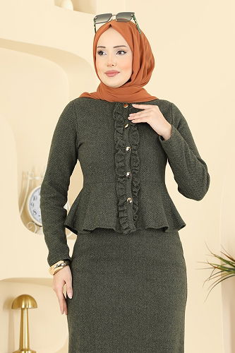 moda selvim Combined 24093UKBK1160 Khaki - Thumbnail