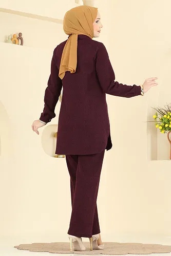 moda selvim Combined 24095UKBK1160 Burgundy - Thumbnail