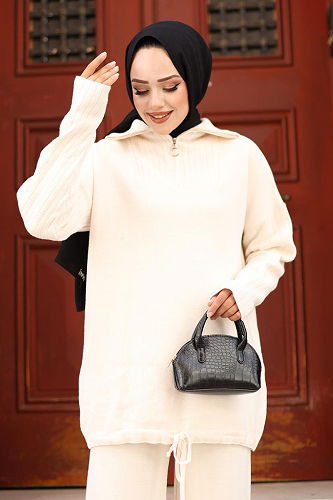 moda selvim طقم سكري 24108TPK1049-M - Thumbnail