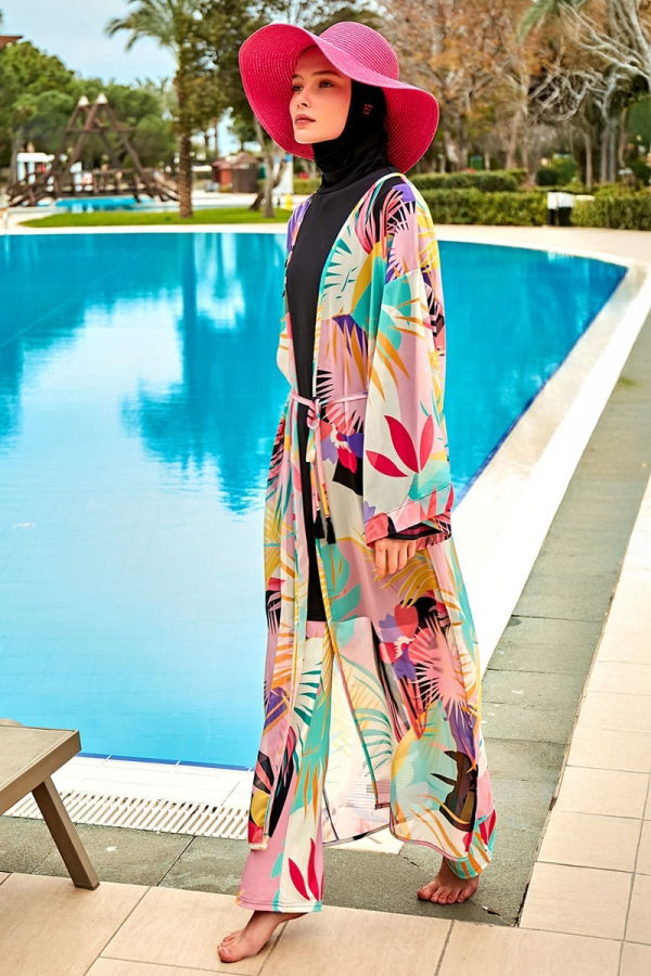 Modaselvim FULLY COVERED SWIMWEAR 2410MRNK1139 Fuchsia