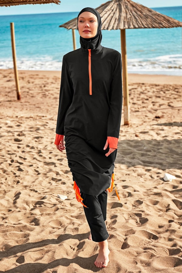 Modaselvim FULLY COVERED SWIMWEAR 2412MRNK1139 Black