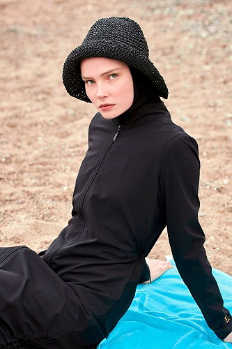 moda selvim طقم أسود 2415MRNK1139 - Thumbnail