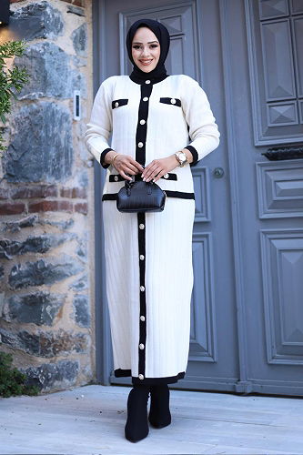 moda selvim طقم سكري 24163TPK1049-M - Thumbnail