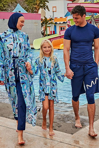 moda selvim 2428MRNK1139 Turquoise - Thumbnail