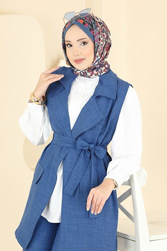 moda selvim Combined 2456HBS856 Indigo - Thumbnail