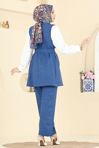 moda selvim طقم ازرق 2456HBS856 - Thumbnail