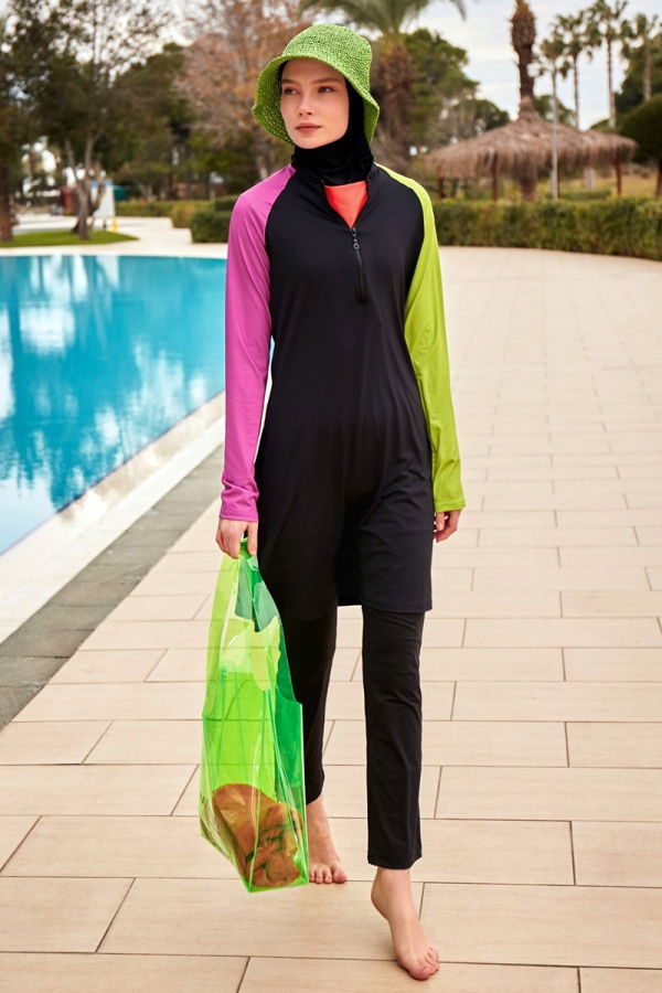 Modaselvim FULLY COVERED SWIMWEAR 2476MRNK1139 Black