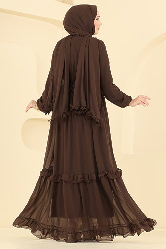 moda selvim Combined 2499ANT466 Brown - Thumbnail