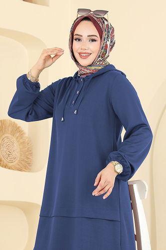 moda selvim طقم ازرق 25007UKB139 - Thumbnail