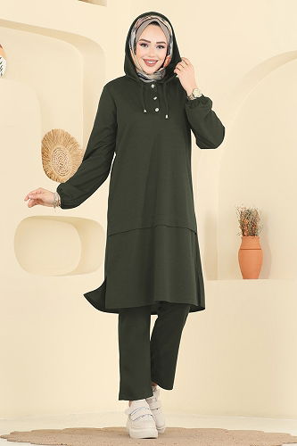 moda selvim Combined 25007UKB139 Khaki - Thumbnail