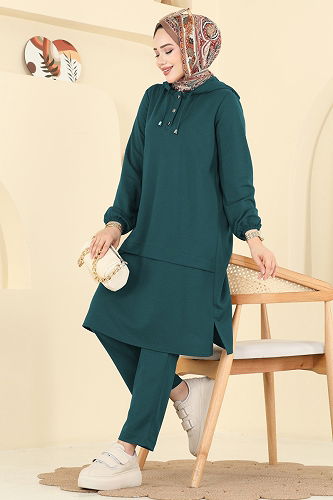 moda selvim طقم بترولي 25007UKB139 - Thumbnail