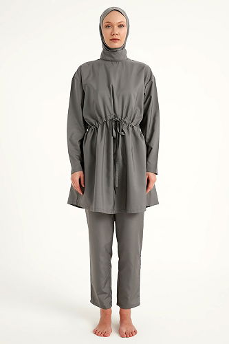 moda selvim رمادي غامق 2502MRNK1139 - Thumbnail