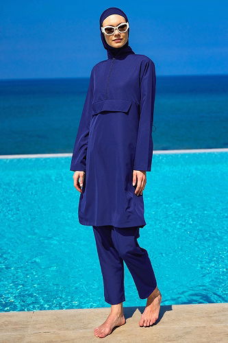 moda selvim كحلي 2503MRNK1139 - Thumbnail