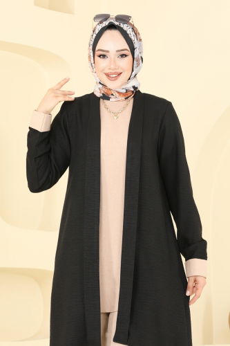 moda selvim Combined 25071MTS1094 Black - Thumbnail